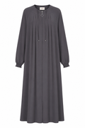 MEDİNE İPEĞİ PİLELİ MEVLANA FERACE FÜME GRİ