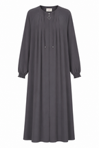 MEDİNE İPEĞİ PİLELİ MEVLANA FERACE FÜME GRİ