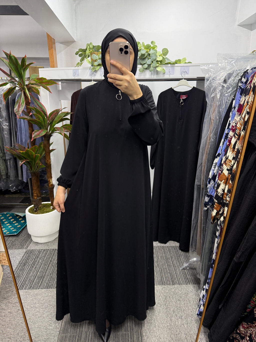 MEVLANA ELBİSE MEDİNE İPEK KUMAŞ SİYAH