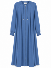 MEDİNE İPEĞİ PİLELİ MEVLANA FERACE MAVİ